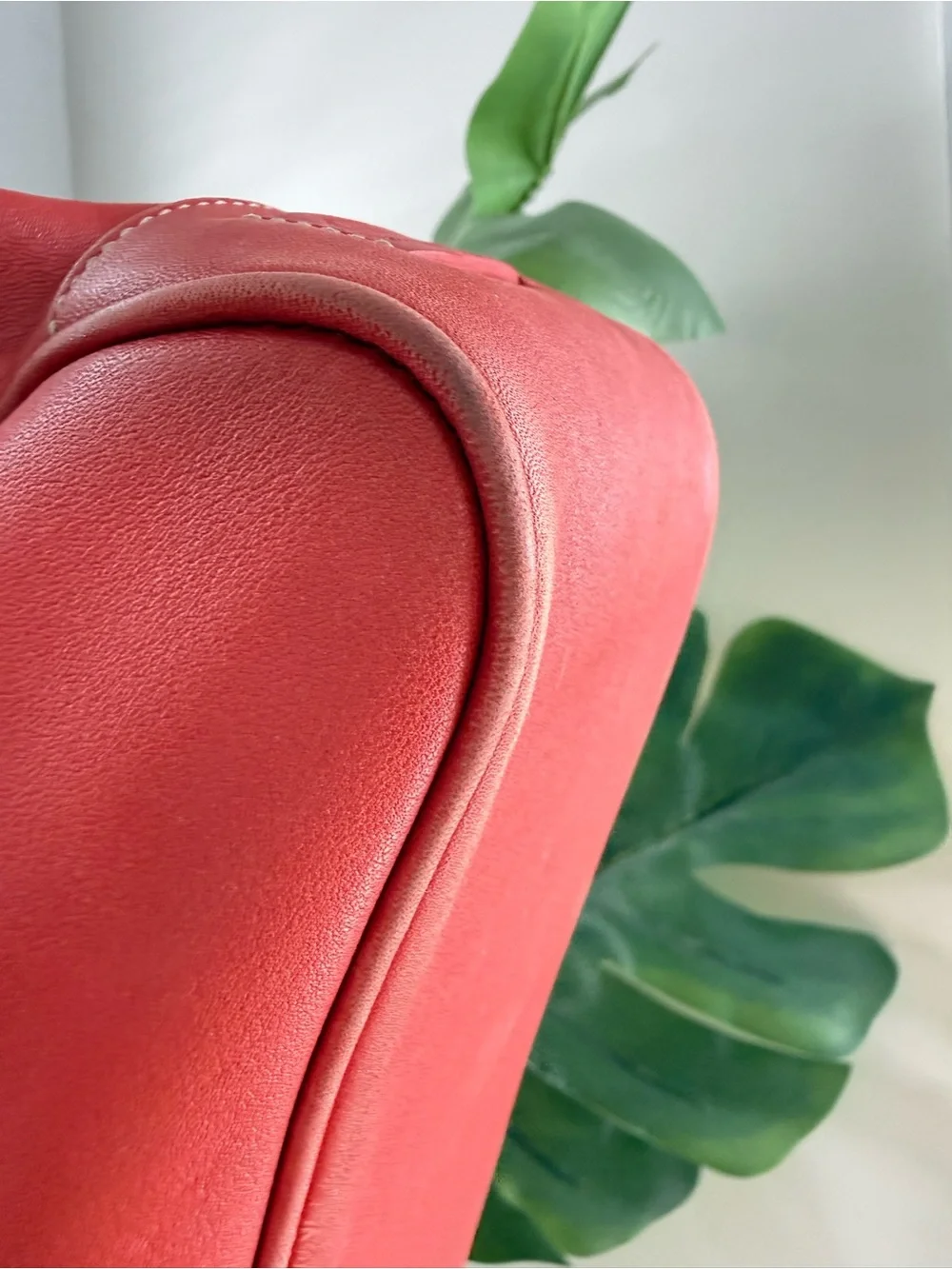 Coach Red Leather Shoulder Bag